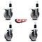 Service Caster 5'' Semi Steel Swivel 1-1/2'' Expanding Stem Caster Set 2 Total Lock Brakes, 4PK SCC-EXTTL20S515-SSR-2-S-2-112 - alternate 3